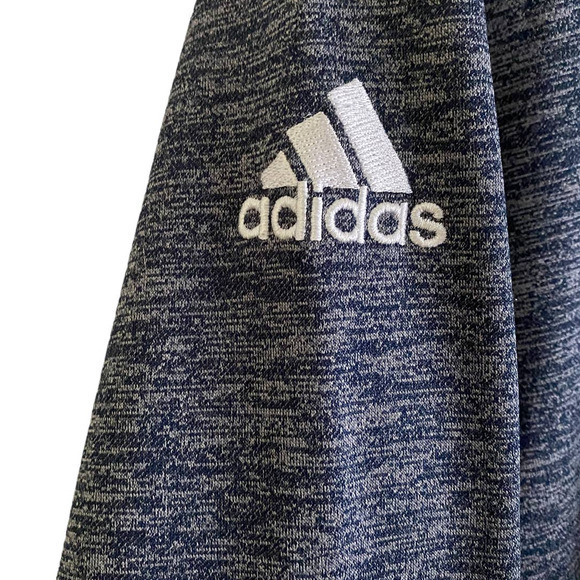 Adidas Spartan‎ Half Zip-Sweatshirt-Size XL-Mens-Heathered Blue-EUC - Picture 6 of 7
